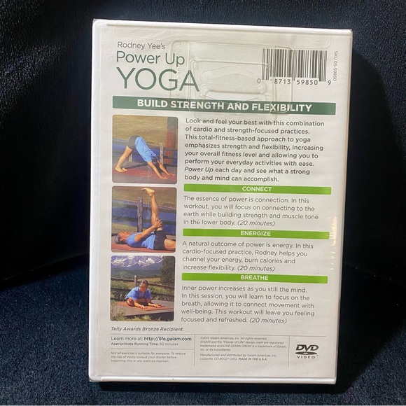 Power Up Yoga DVD Rodney Yee NEW! In package - Picture 2 of 4
